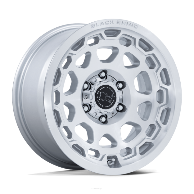 Felga aluminiowa BR026 CONGO Gloss Silver W/ Machined Face BLACK RHINO