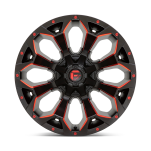 Felga aluminiowa D787 ASSAULT Matte Black Red Milled FUEL - 2