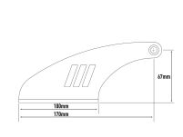 Zestaw do montażu oświetlenia LAZER na dachu (auta bez relingów dachowych) - wysokość 67 mm i wysunięciu 70 mm - 5