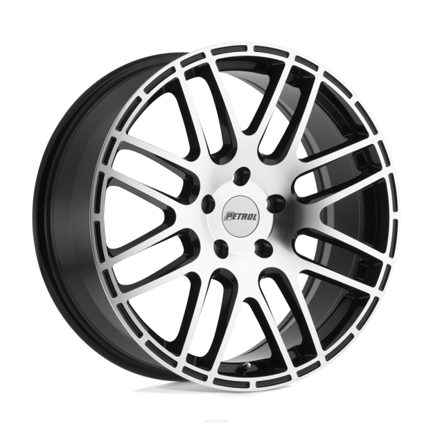 Felga aluminiowa P6A Gloss Black W/ Machined Cut Face PETROL