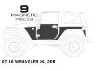 Osłony Magnetyczne Smittybilt - Jeep Wrangler JK 2 drzwi - 2