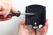 Uchwyt do Apple iPhone SE 2 (2020) z wbudowanym kablem USB oraz ładowarką samochodową - 6