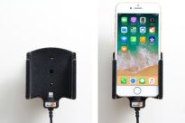 Uchwyt do Apple iPhone SE 2 (2020) z wbudowanym kablem USB oraz ładowarką samochodową - 7