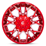 Felga aluminiowa D771 TWITCH Candy Red Milled FUEL - 3