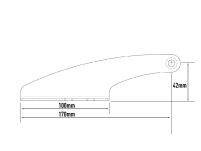 Zestaw do montażu na dachu lampy LAZER Linear-36 - Ford Ranger (2016 -) wersja z relingami dachowymi - wysokość 42 mm - 2