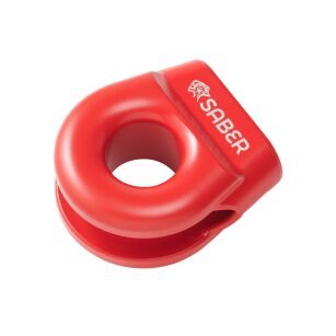 6061 Aluminium Spliced Winch Thimble UPDATED DESIGN   - Cerakote Red