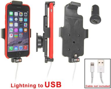 Uchwyt do Apple iPhone 6 w futerale z możliwością wpięcia kabla lightning USB