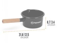 Emaliowany garnek - rondel Petromax / 1 L / Czarny - 4