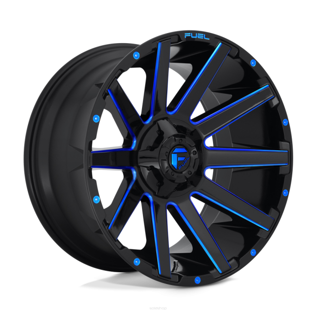Felga aluminiowa D644 CONTRA Gloss Black Blue Tinted Clear FUEL