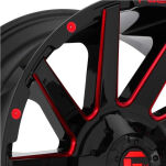Felga aluminiowa D643 Contra Gloss Black/Red Tinted Clear Fuel - 3