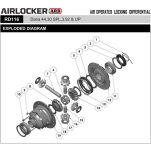 Blokada dyferencjału tył Dana 44 przełożenie 3.92 ARB - 2