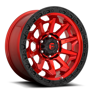 Felga aluminiowa D695 Covert Candy RED Black Bead Ring Fuel