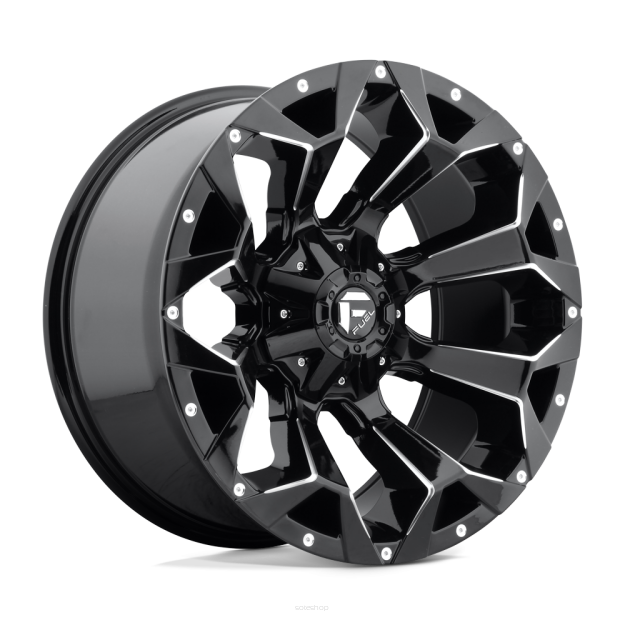 Felga aluminiowa D576 ASSAULT Gloss Black Milled FUEL