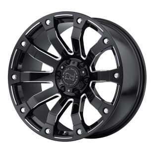 Felga aluminiowa 9x20" 5x139,7 ET0 Gloss Black Milled Selkirk Black Rhino - Dodge RAM 1500 02-18