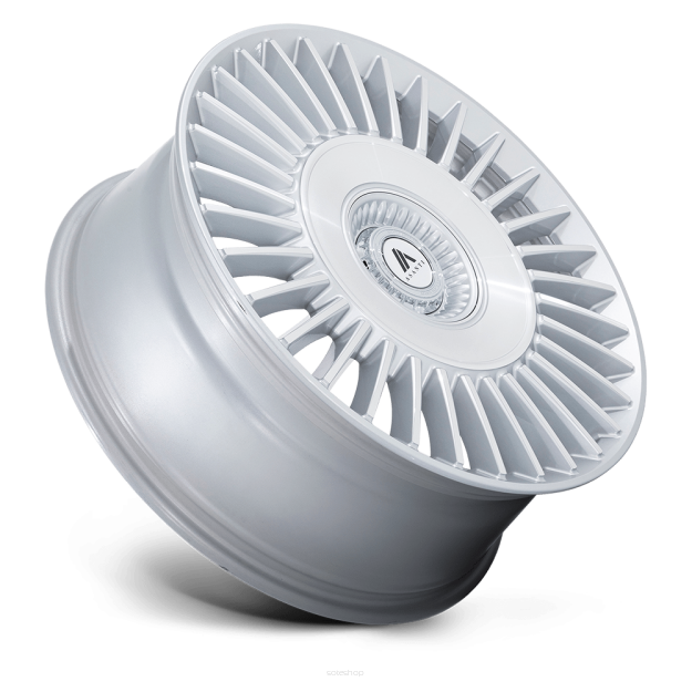 Felga aluminiowa AB040 TIARA Gloss Silver Bright Mach Face ASANTI