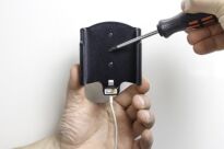 Uchwyt do Apple iPhone X z możliwością wpięcia kabla lightning USB - 4