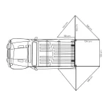 Markiza zadaszenie VICKYWOOD 180° Tył Szara - 3