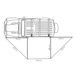 Markiza zadaszenie VICKYWOOD 180° Tył Szara - 4