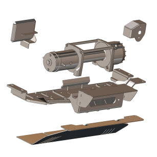 Wyciągarka Alpha 9.9 z zestawem montażowym Horntools - Mercedes X-Class X250