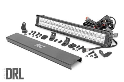Podwójna Listwa LED 50cm DRL Biały Chrome Rough Country