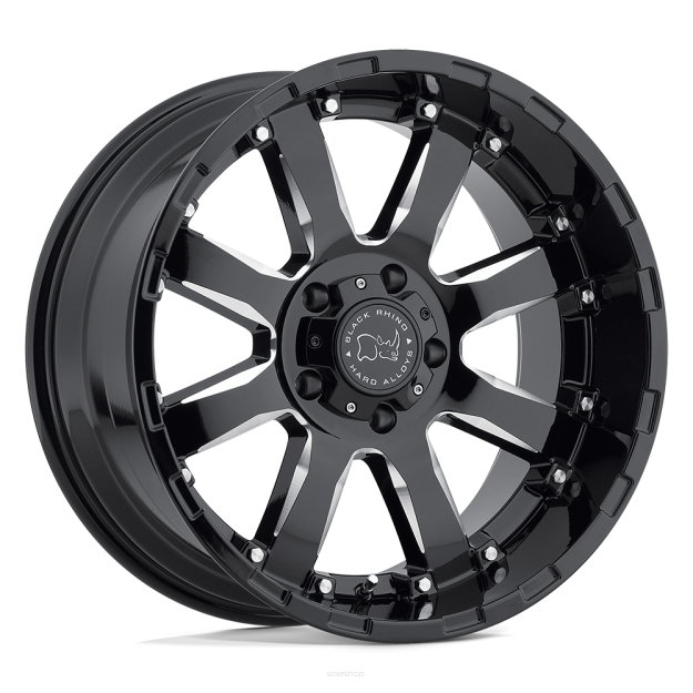 Felga aluminiowa SIERRA Gloss Black W/ Milled Spokes BLACK RHINO