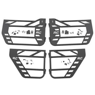 Komplet przednich i tylnych drzwi rurowych Rough Country - Jeep Wrangler JK 07-18 4 Drzwi