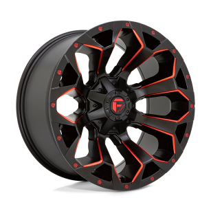 Felga aluminiowa D787 ASSAULT Matte Black Red Milled FUEL