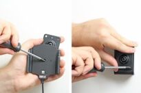 Uchwyt regulowany do Apple iPhone 11 w futerale lub obudowie o wymiarach: 62-77 mm (szer.), 2-10 mm (grubość) z wbudowanym kablem USB oraz ładowarką samochodową - 4