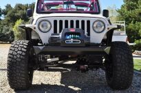 Zderzak przedni Brawler Lite z mocowaniem szekli stalowy POISON SPYDER - Jeep Wrangler TJ - 3