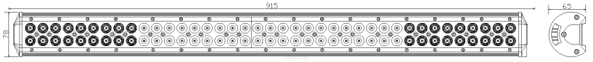 Panel LED 234W 915mm