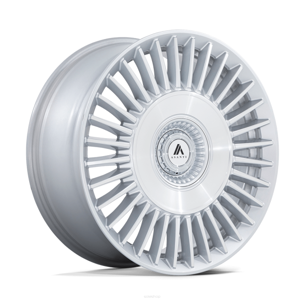 Felga aluminiowa AB040 TIARA Gloss Silver Bright Mach Face ASANTI