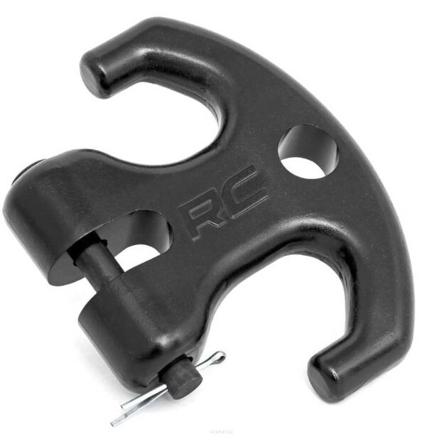 Hak dwurożny do wyciągarki czarny Rough Country