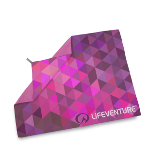 Ręcznik szybkoschnący SoftFibre Advance Trek 1,50 m x 90,0 cm Wzór Pink Triangles LIFEVENTURE