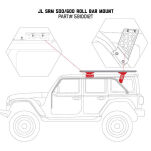 Zestaw mocowań bagażnika dachowego SRM do fabrycznego hard topu Go Rhino - 3