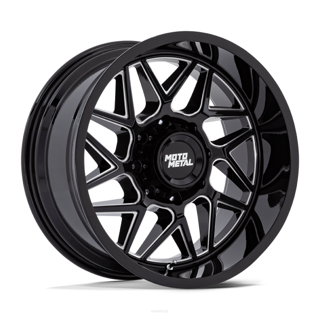 Felga aluminiowa MO812 TURBINE Gloss Black Milled MOTO METAL