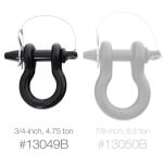 Szekla z zawleczką black Smittybilt D-ring 3/4