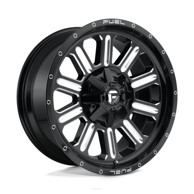 Felga aluminiowa D620 HARDLINE Gloss Black Milled FUEL