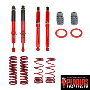 Pedders Air Suspension Conversion Kit. Heavy duty version. With Foam Cell Shocks. Toyota LC5 / Prado / Landcruiser 120 series