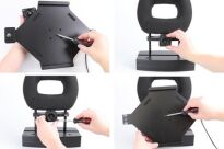 Uchwyt aktywny z kablem USB oraz blokadą na kluczyk do Apple iPad Pro 12.9 2020 (A2069, A2232, A2229) - 3