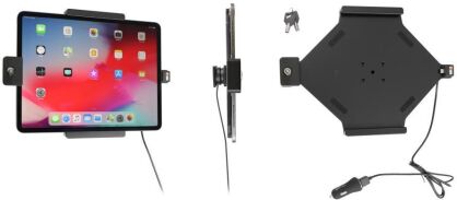 Uchwyt aktywny z kablem USB oraz blokadą na kluczyk do Apple iPad Pro 12.9 2020 (A2069, A2232, A2229)