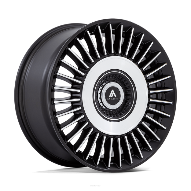 Felga aluminiowa AB040 TIARA Satin Black Bright Mach Face ASANTI