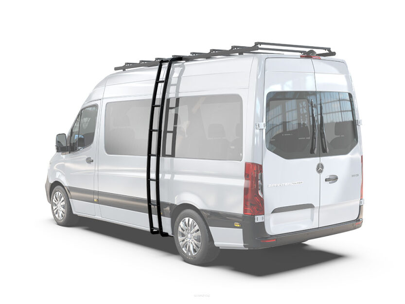 Drabina Mercedes Sprinter H2 z bagażnikiem dachowym Slimpro Van