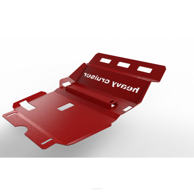 Osłona chłodnic, silnika i przedniego mostu Toyota Hilux Revo 2015- czerwona