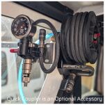 Inflator powietrza ze wskaźnikiem 0-90 PSI Apex - Wersja kompozytowa - 2