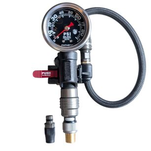 Inflator powietrza ze wskaźnikiem 0-90 PSI Apex - Wersja kompozytowa