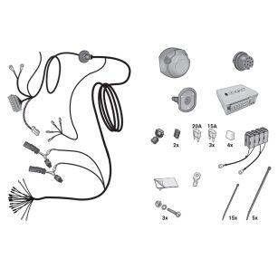 Wiązka przewodów do mocowania haka 13 PIN HAK-SYSTEM