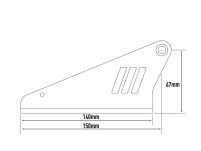 Zestaw do montażu oświetlenia LAZER na dachu (auta bez relingów dachowych) - wysokość 67 mm - 9