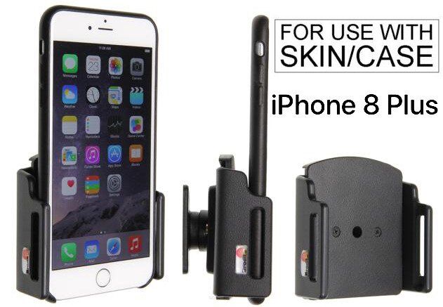 Uchwyt pasywny do Apple iPhone 8 Plus w cienkim w futerale lub obudowie o wymiarach: 75-89 mm (szer.), 2-10 mm (grubość).