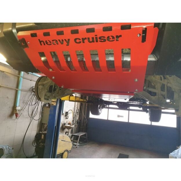 Osłona czołowa z uchwytami do holowania Jeep Grand Cherokee WK WH 2005-2010 czerwona