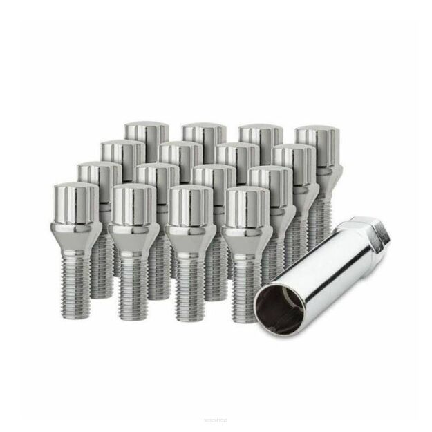 Zestaw Śrub Zabezpieczających 14mm x 1,5 Wheel Pros 20 Sztuk (chrome)